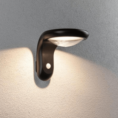 Outdoor Solar Wall Light PIR IP44 3000K