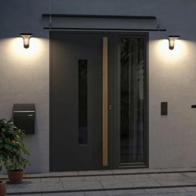 Outdoor Solar Wall Light PIR IP44 3000K