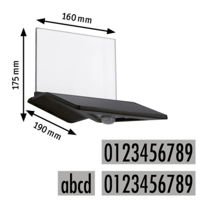 Outdoor Solar HN Luminaire Yoko IP44 3000K 150lm Motion Sensor
