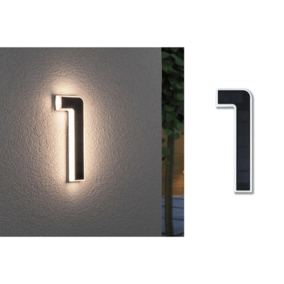 Outdoor Solar House Number 3000K IP44 Replaceable Battery