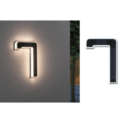 Outdoor Solar House Number 3000K IP44 Replaceable Battery
