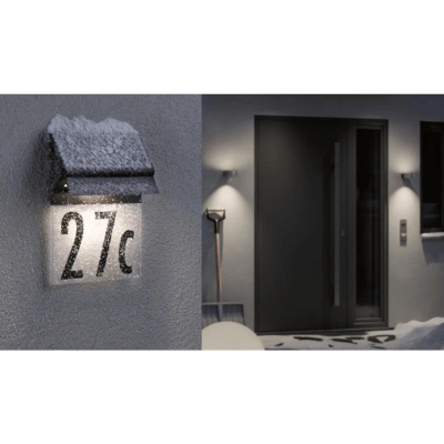 Outdoor Solar House Number IP44 Long Operating Time