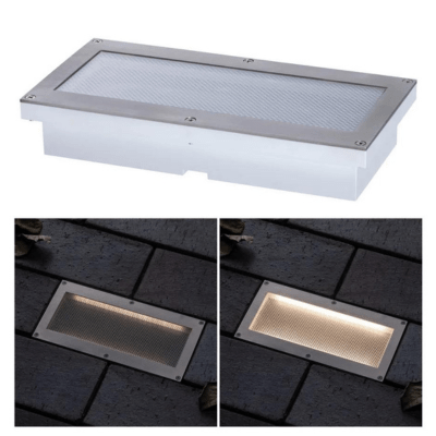 Outdoor Solar IGL Aron IP67 3000K Metal Motion Sensor 10/80lm 20 x 10cm