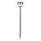 Outdoor Solar Spit UFO LED IP44 1x0.2W Steel/Plain