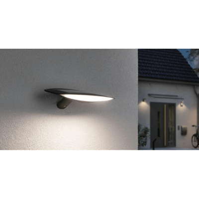 Outdoor Solar Wall Luminaire Kiran IP44 3000K 400lm Motion Sensor