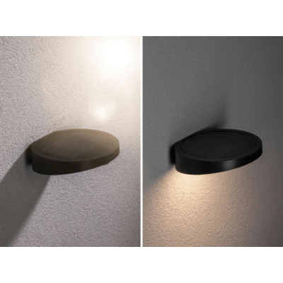 Outdoor Solar Wall Luminaire Ryse IP44 3000K 145lm Motion Sensor - Anthracite