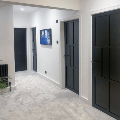 Civic Black Pre Finished Internal Door - All Sizes