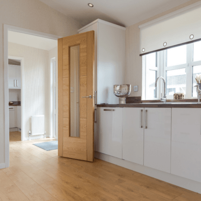 Mistral Oak Pre Finished Glazed Internal Door - All Sizes
