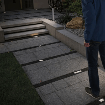 Outdoor Solar In-Ground RL Domenic 20 x 8cm IP67 3000K