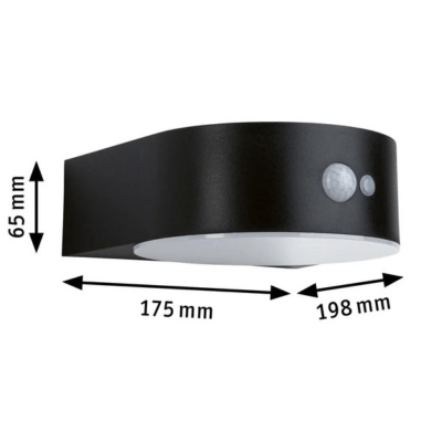 Outdoor Solar Eileen PIR 2200K IP44 Insect Friendly