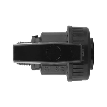 Wall Flange Kit 25mm MDPE + Large Plastic Valve & 20mm MDPE Straight