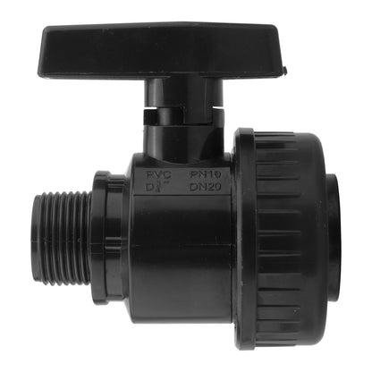 Wall Flange Kit 25mm MDPE + Large Plastic Valve & 20mm MDPE Straight