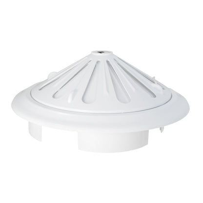 Adjustable Louvre Vent Round 80mm-160mm White