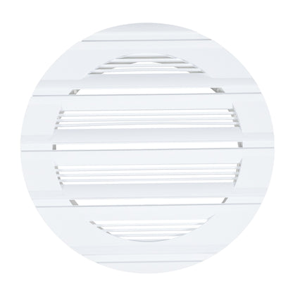 Louvre Vent Round Bella 100mm White