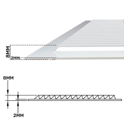 Louvre Vent  D/140W 140mm X 140mm with Fly Screen