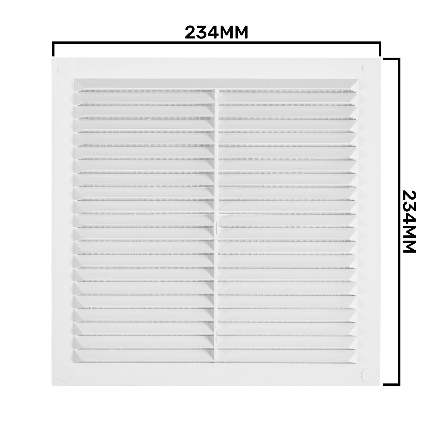 Louvre Vent  D/235W 235mm X 235mm with Fly Screen
