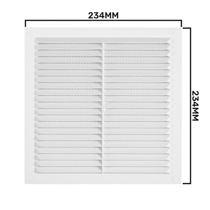 Louvre Vent  D/235W 235mm X 235mm with Fly Screen