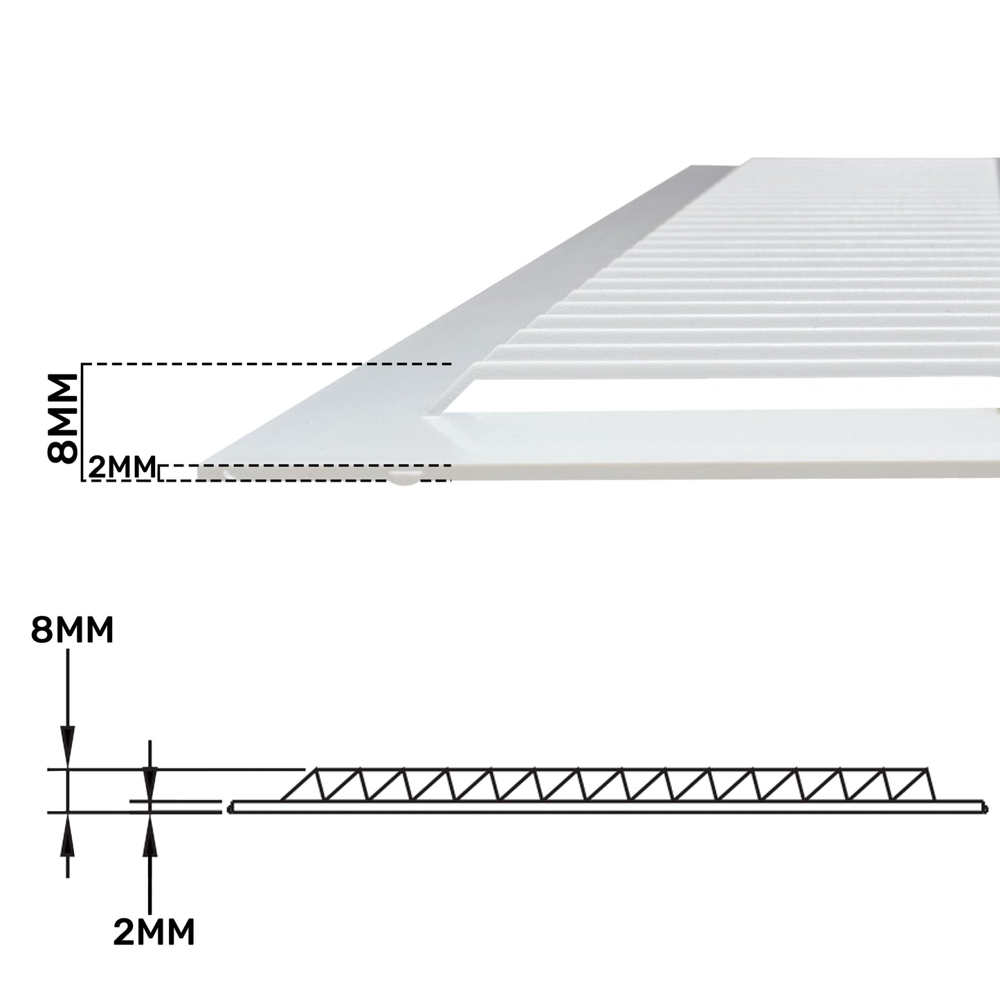 Louvre Vent  D/235W 235mm X 235mm with Fly Screen