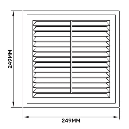 Louvre Vent D/250RW Classic 250mm