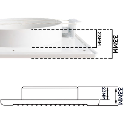 Louvre Vent White DL/100 RW LUX With Fly Mesh