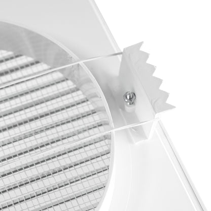 Louvre Vent White DL/125 RW LUX With Fly Mesh