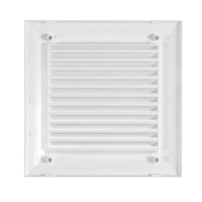Louvre Vent White Duo Smart 165 With Fly Mesh