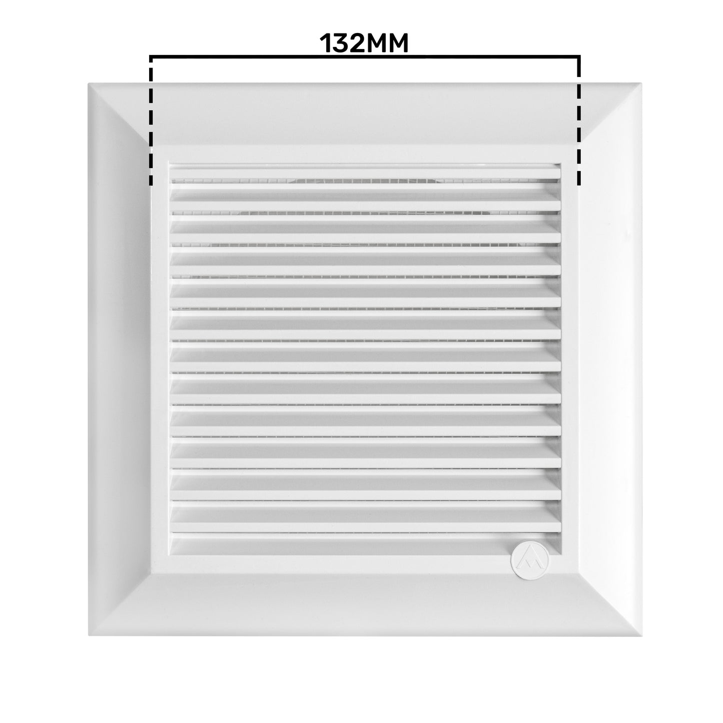 Louvre Vent White Duo Smart 135 fi 100mm With Fly Mesh