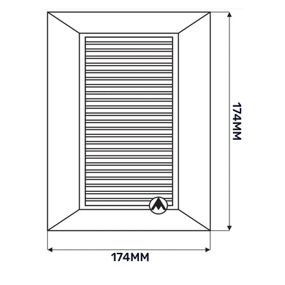 Louvre Vent White Duo Smart 135 fi 125mm With Fly Mesh