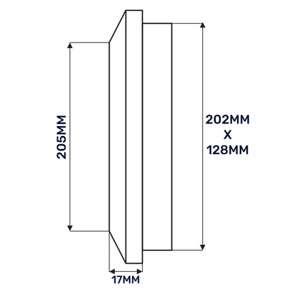 Louvre Vent Graphite Duo Smart 140/210 140mm X 210mm With Fly Mesh