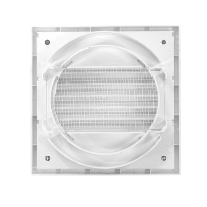 Through Wall Ventilation Kit Louvre Vent VC-KR0153 with White External Vent