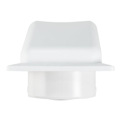 Through Wall Ventilation Kit Round Louvre Vent VC-KRO0184 with White External Vent