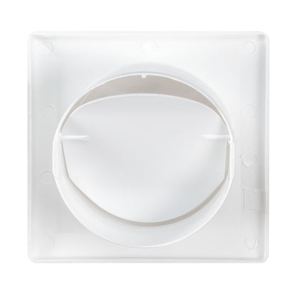 Through Wall Ventilation Kit RICO Standard Fan with White External Vent