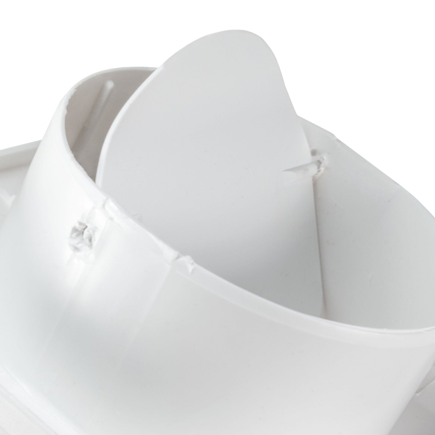 External White Louvre Vent  KRD/100 fi100mm
