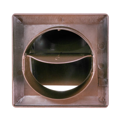 External Brown Louvre Vent  KRD/100B fi100mm