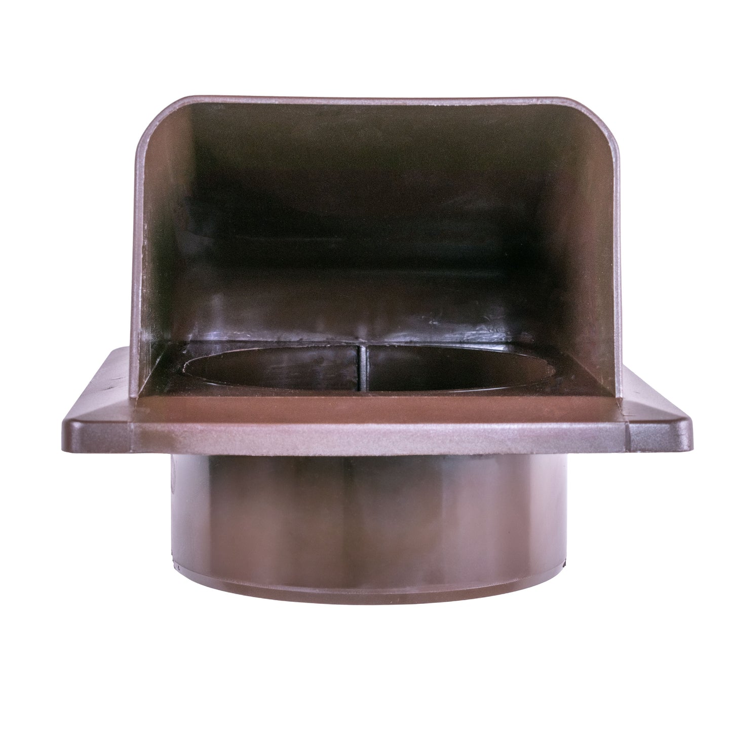 Through Wall Ventilation Kit Round Louvre Vent VC-KRO0184 with Brown External Vent