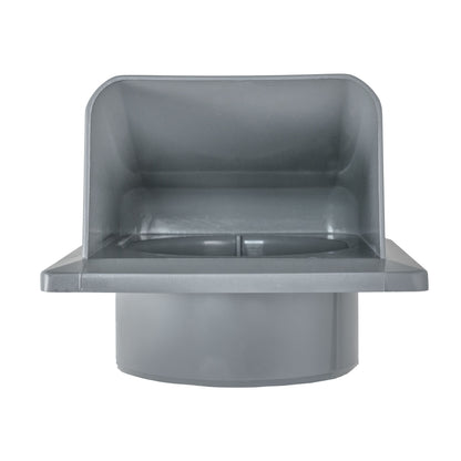 Through Wall Ventilation Kit Round Louvre Vent VC-KRO0184 with Graphite External Vent