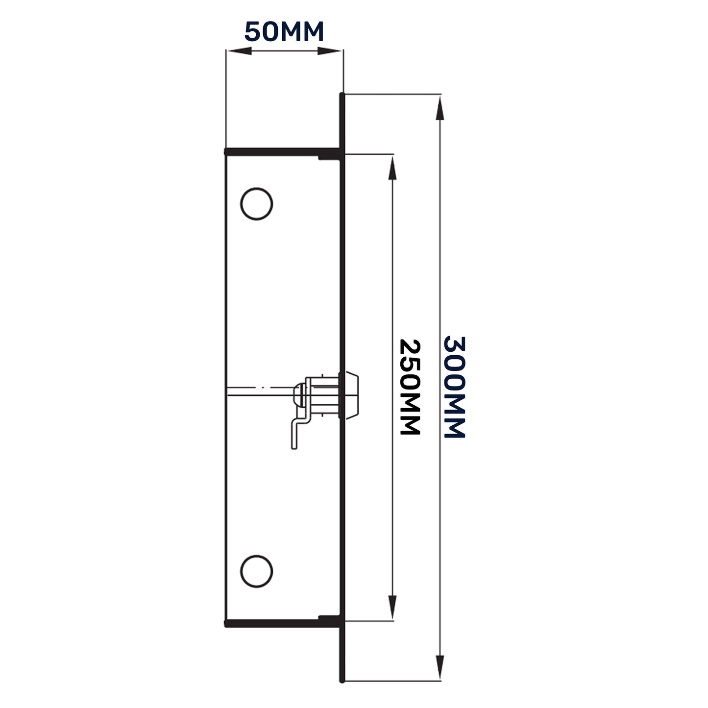 Access Panel Door Metal With Lock, White 200mm x 250mm