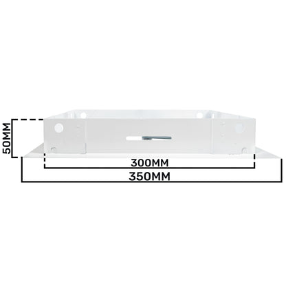 Access Panel Door Metal With Lock, White 200mm x 300mm