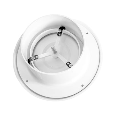 White ABS Extract Ceiling Valve 150mm