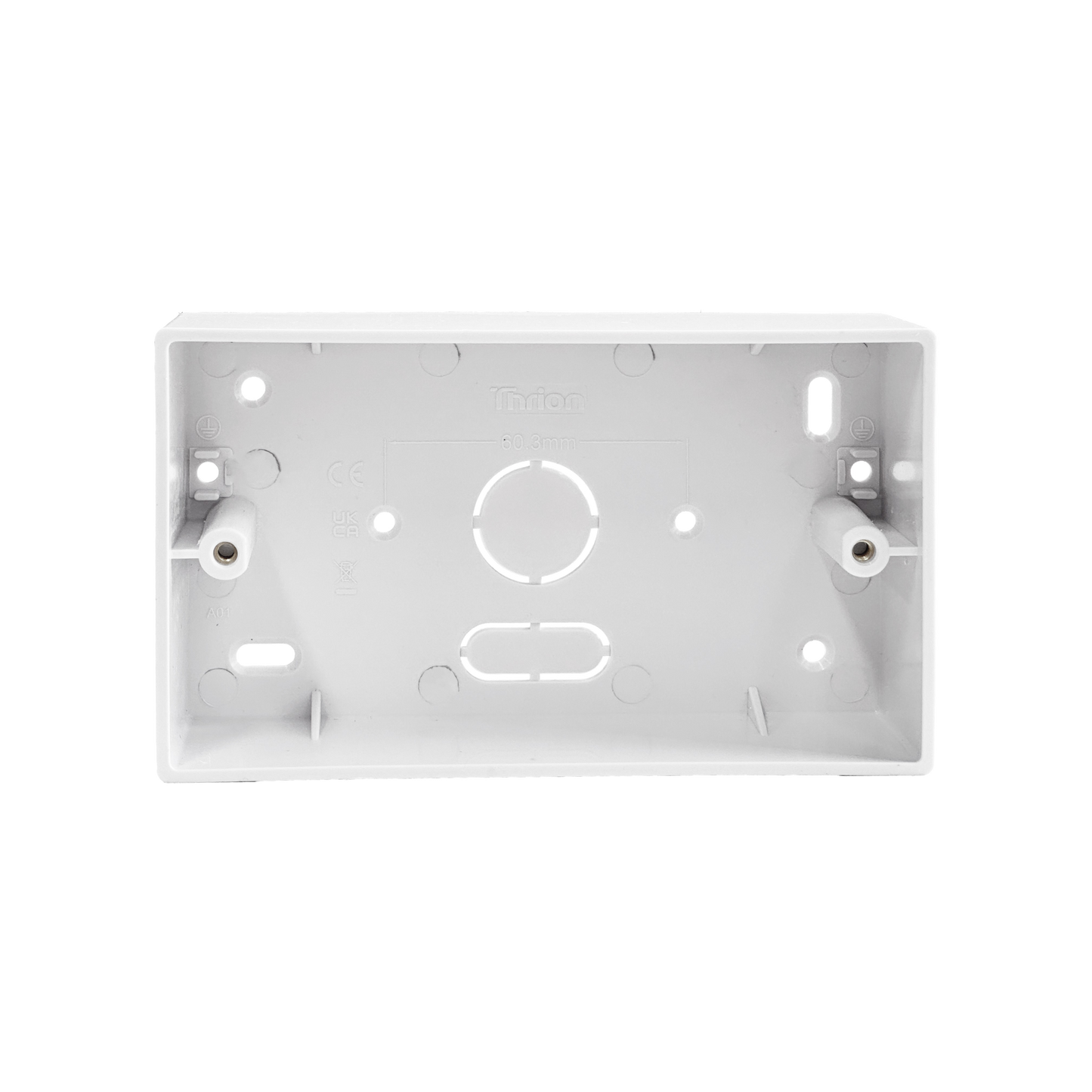 Caradok 2G 44mm PVC Box Plain Sided Squared Edge
