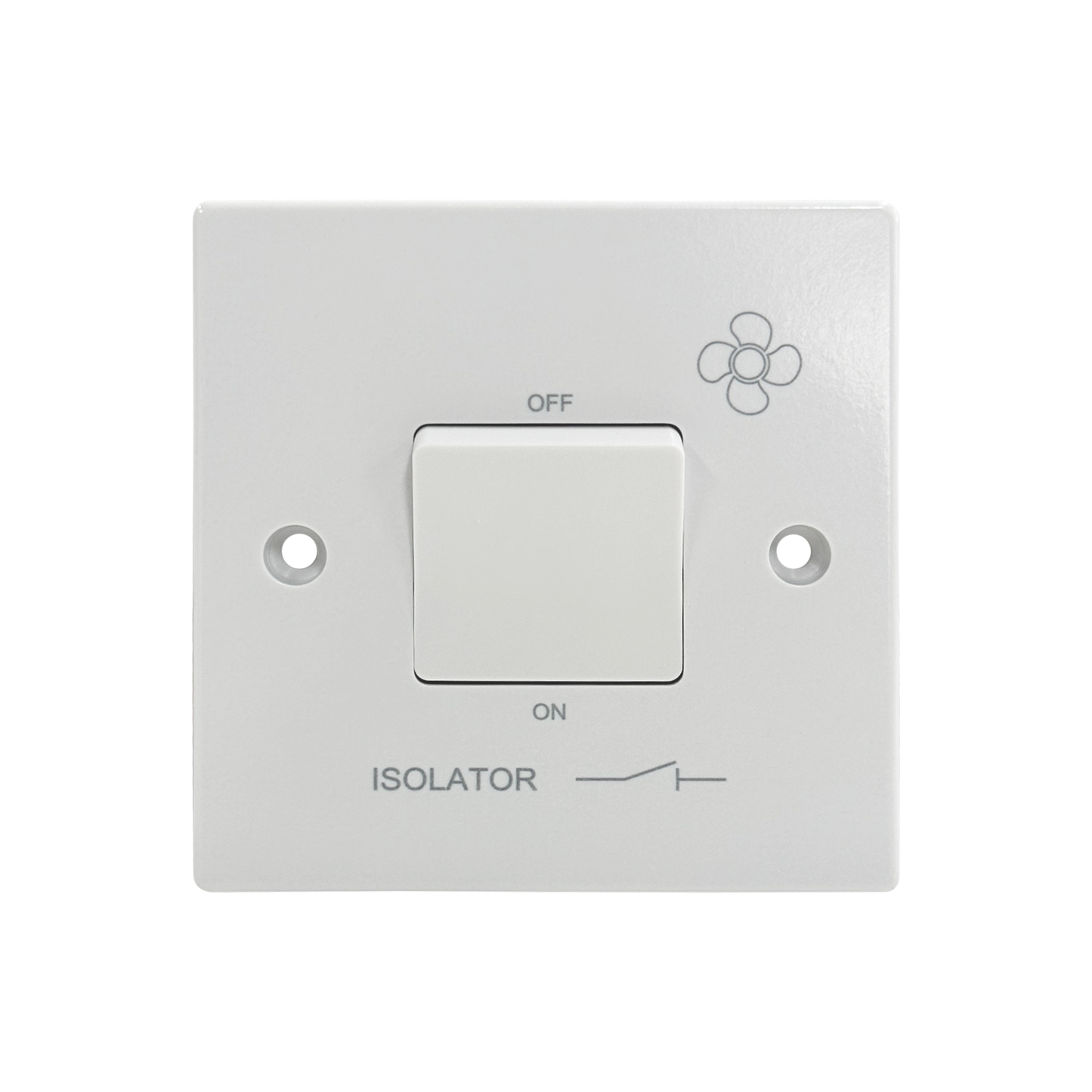 Caradok Fan Isolator Switch Squared Edge