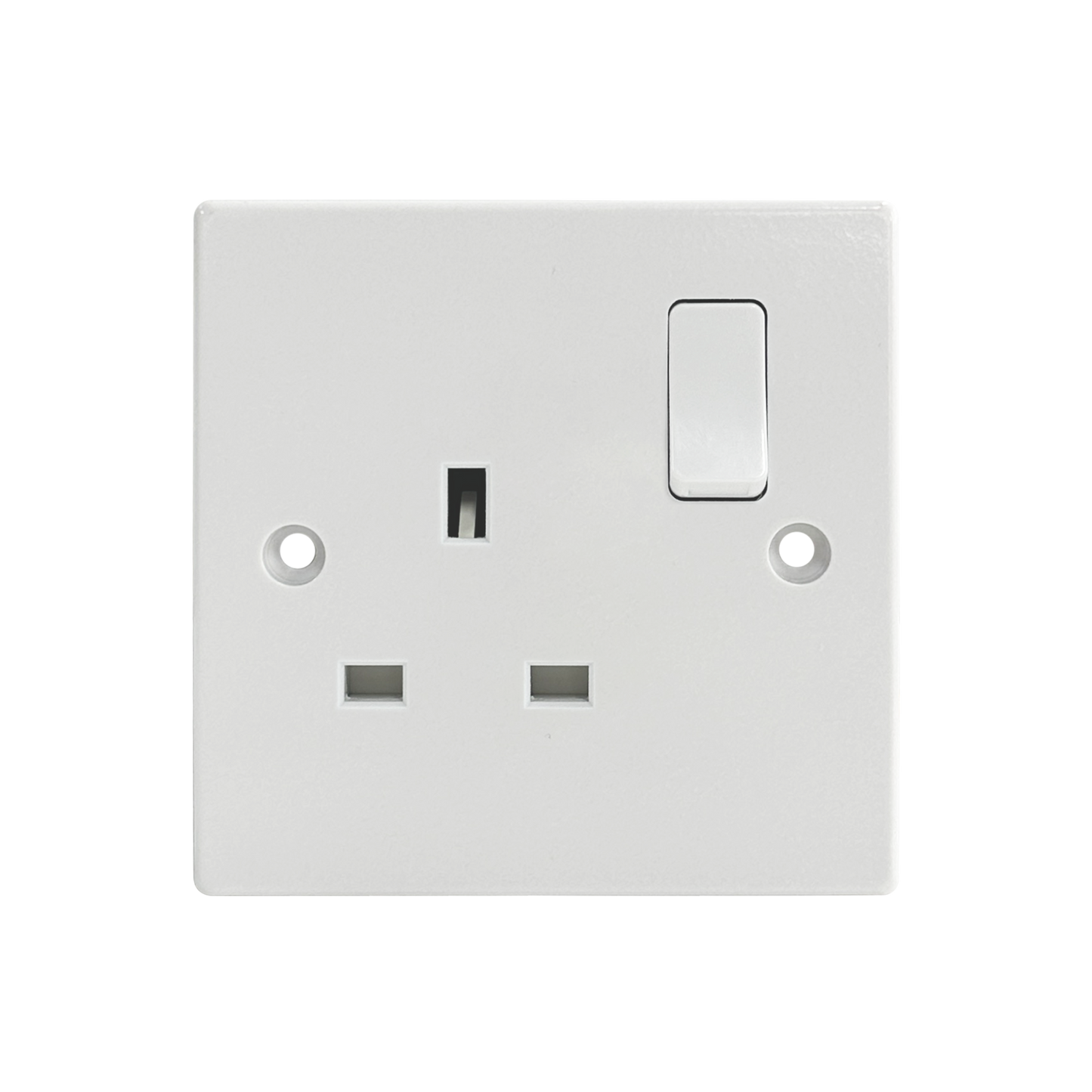 Caradok 1G 13A DP Switched Socket Squared Edge