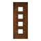Valencia Walnut Prefinished Glazed Internal Door - All Sizes