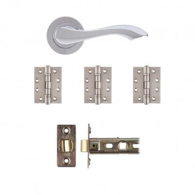 Veritas Polished Chrome Door Handle Kit