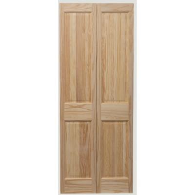 Victorian 4 Panel Clear Pine Bi-Fold Unfinished Internal Door - All Sizes
