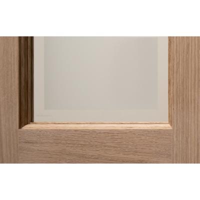 Victorian 4 Panel Oak Bi-Fold Glazed Unfinished Internal Door 1981 x 762mm