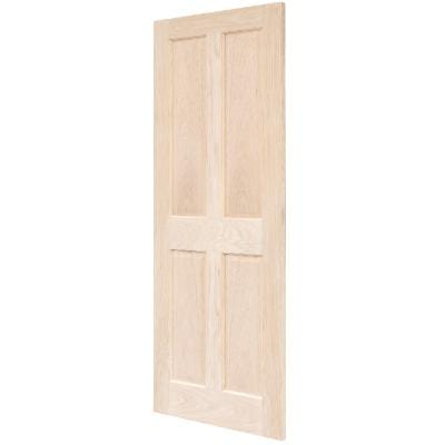 Victorian 4 Panel Oak Panel Unfinished Internal Door - All Sizes