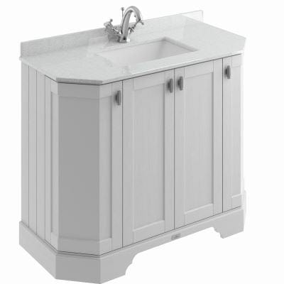 Victrion Angled 4 Door Basin Unit - All Colours