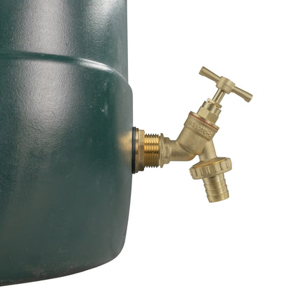 Water Butt Brass Kit 3/4" with Brass Barbed Tap