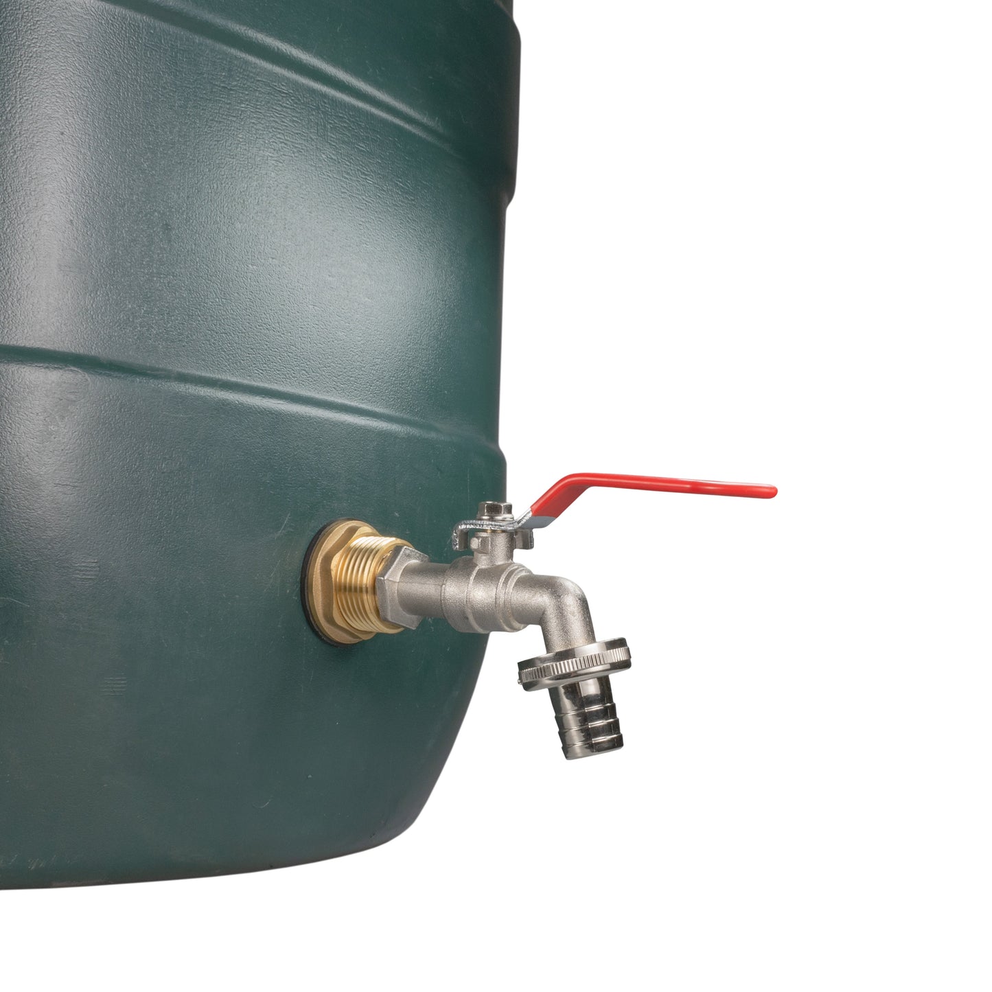 Water Butt Brass Kit 3/4" with Barbed Lever Tap and Drill Bit